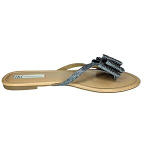 INC International Concepts Women's Sparkle Sandals - Black and Tan